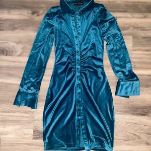 Button down Velvet dress